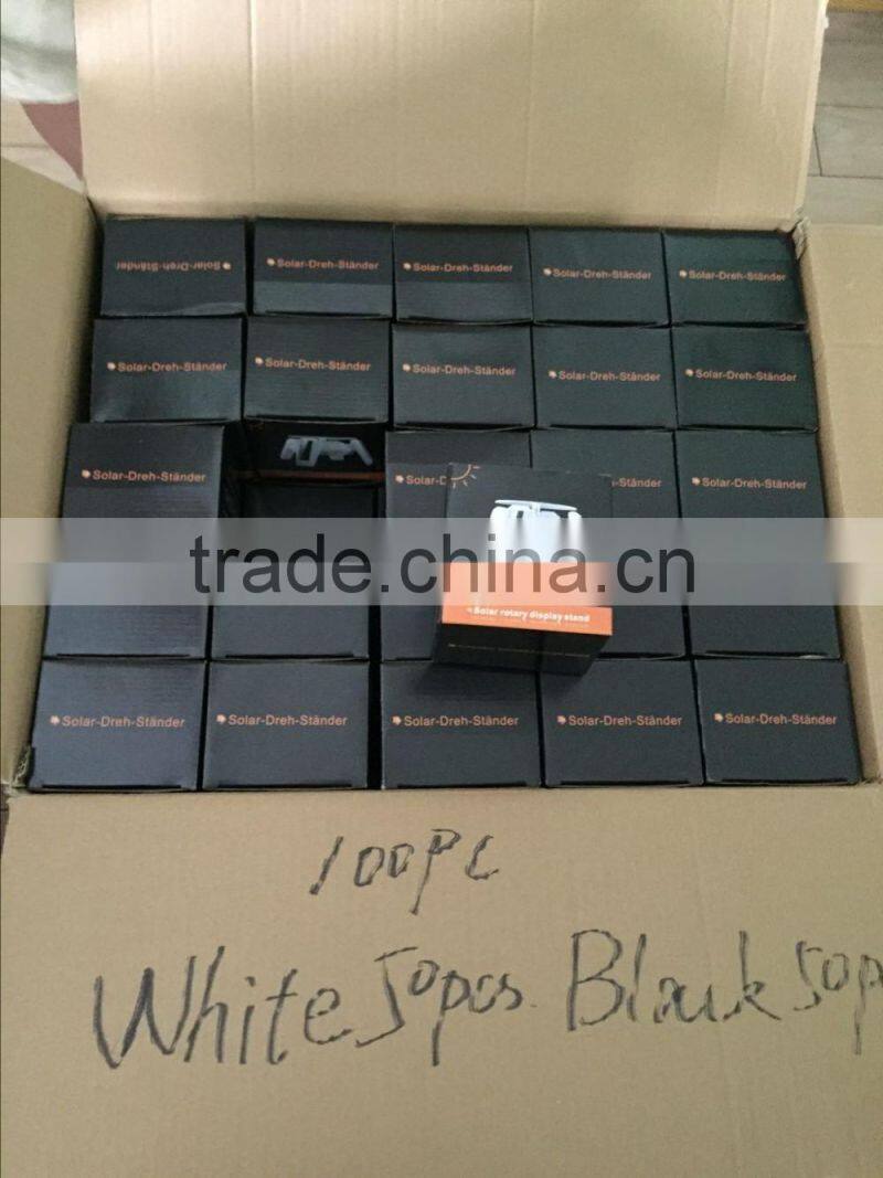 Solar Powered Rotary Display Turntable With LED Light Factory Cheap Price For Sale