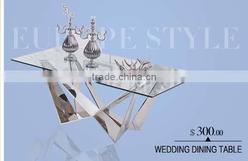 10 seater marble dining table with stainless steel table frame
