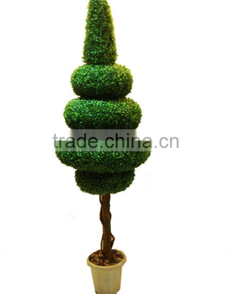 2016 hxplant artificial topiary boxwood spiral artificial bonsai trees