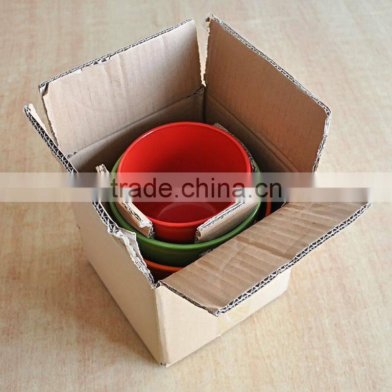 Glazed Drum Belly Ceramic Flower Pot