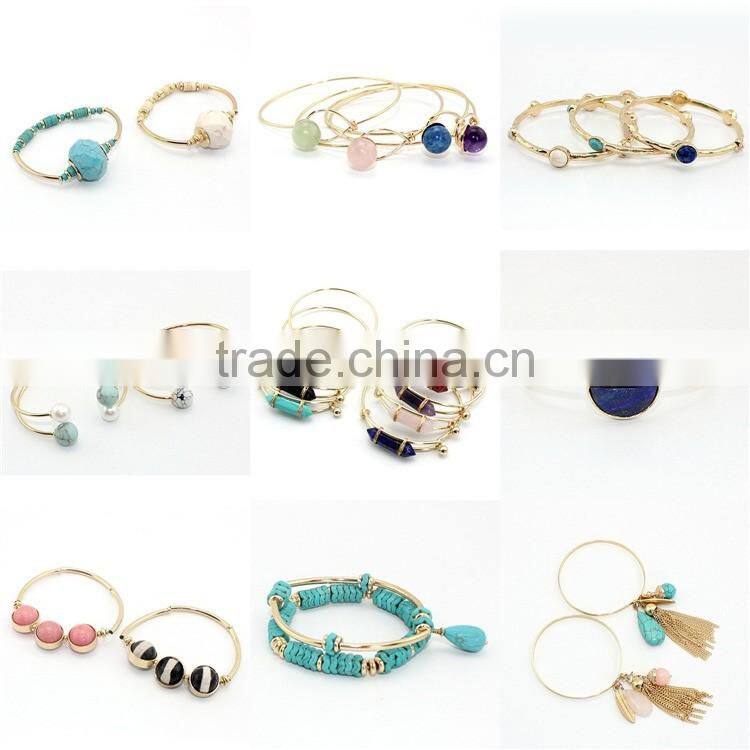 Birthday gemstone bangle with gold plated sparkling crystal bangle