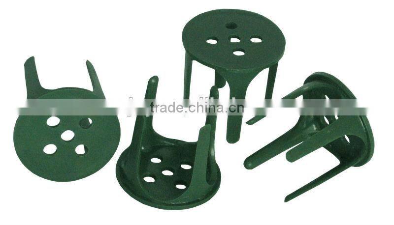 Green Plastic Floral Candle Holder