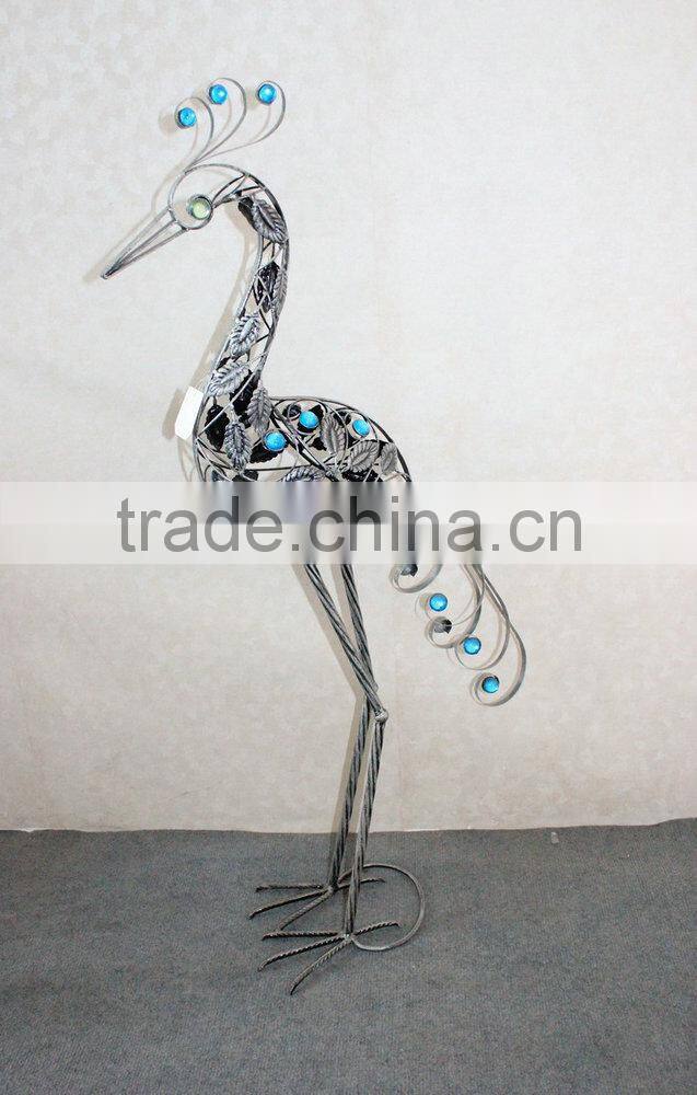 Metal peacock garden decoration