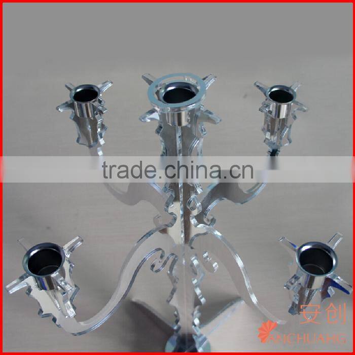 acrylic candelabras