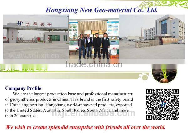 polyester short fiber needle punched non woven geotextile used in landfill