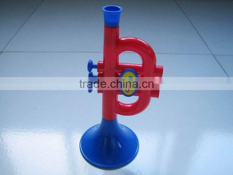 plastic musical toy trumpet toys for kids, plastic horn toys