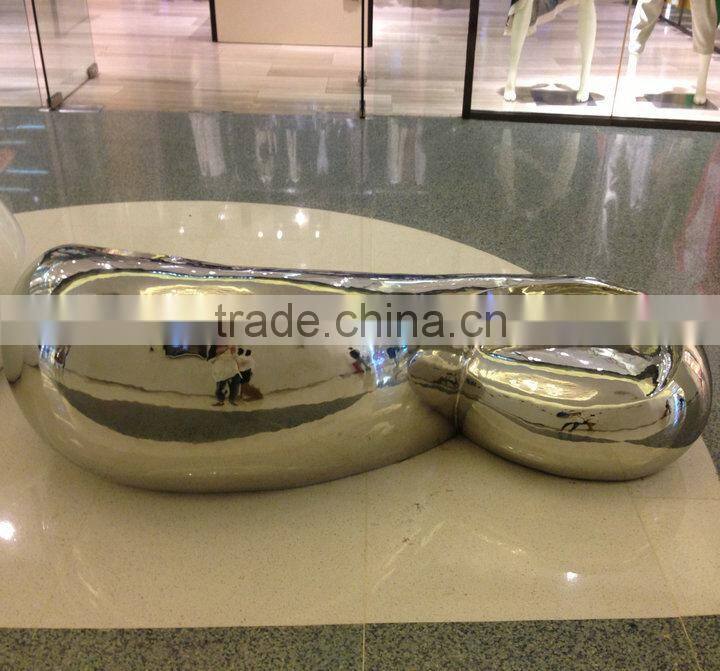 CP fiberglass big mall chair