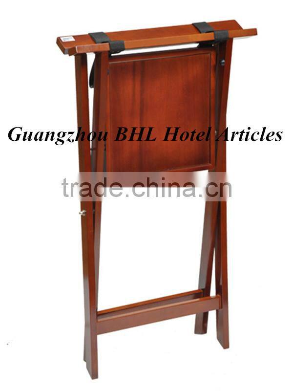 Guangzhou BHL Hotel Articles Wooden folding luggage rack folding suitcase stand suitcase rack stand luggage holder J1B