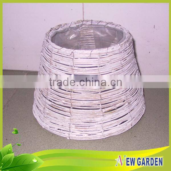 Eco-friendly household large round bamboo / natural rattan basket