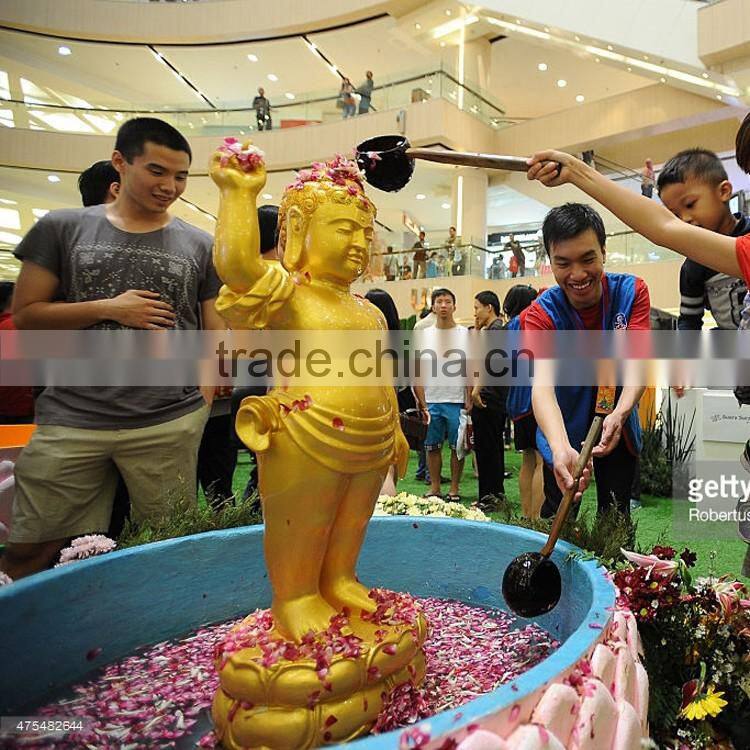 High quality home decor metal crafts bronze baby buddha statue