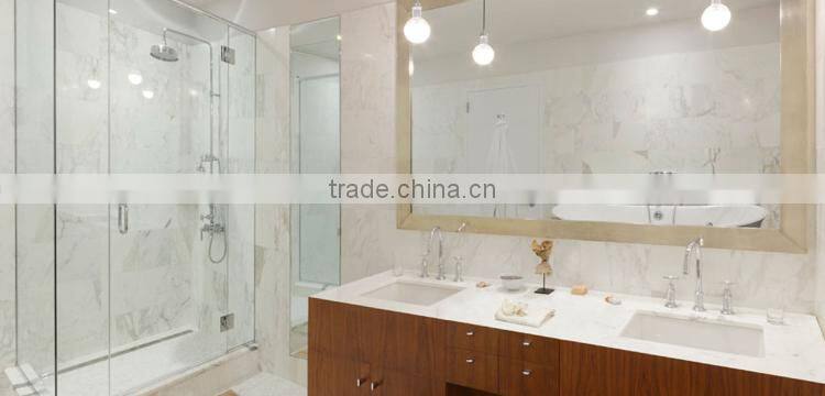 New model polished natural stone white marble tile for floor