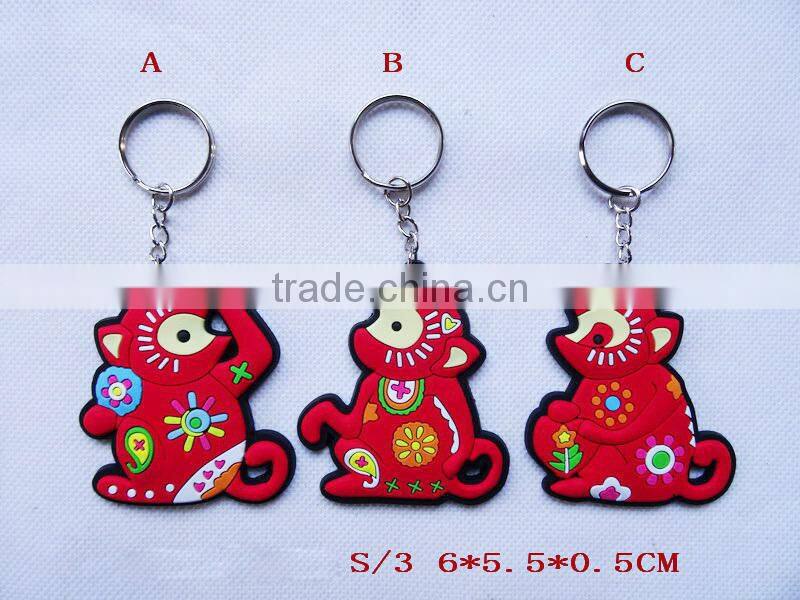 2016 russia monkey keychain for new year souvenir