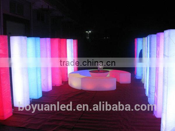 Led waterproof rechargeable illuminated outdoor pub pillar