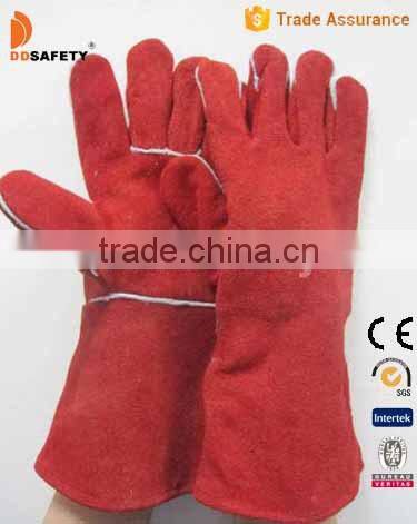 DDSAFETY Wholesale Beautiful Welder Leather Glove Safety Equipment