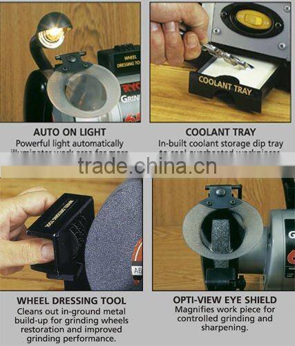 6" Grinder Sander w/ Light SHBGL650 with Working Parts Size 150x20mm,6" x 3/4"/50x686mm,2"x27"