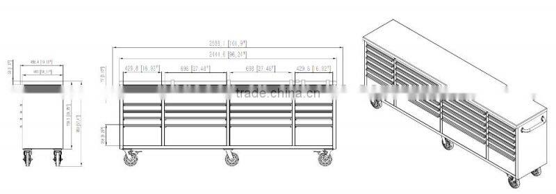 96 inch tool cabinet