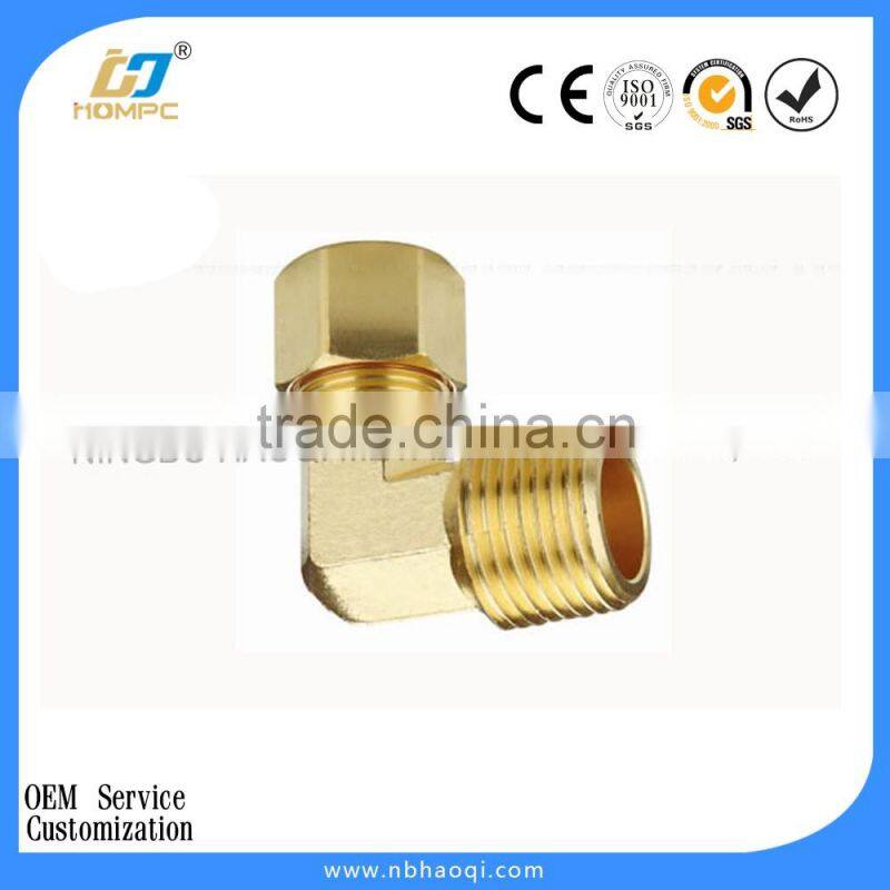 Brass elbow fitting pipe