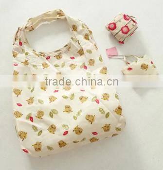 Promotion folding printing lady hand bags and shopping bags