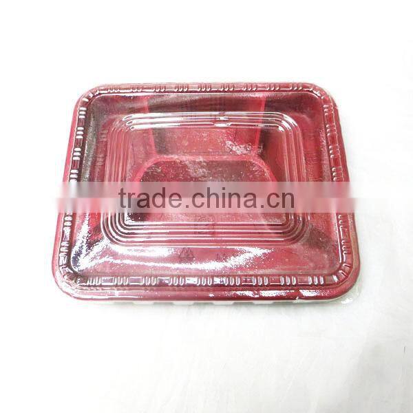 Plastic Compartment Tray With Lid