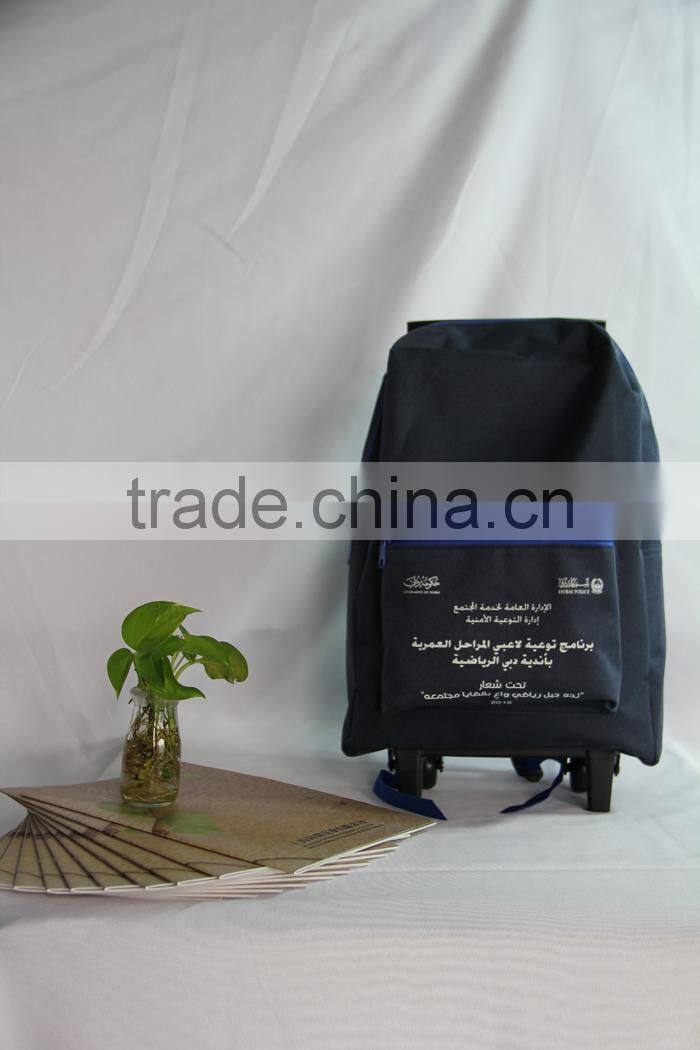 2015 Children,Kids Trolley School Bag with 600D Polyester