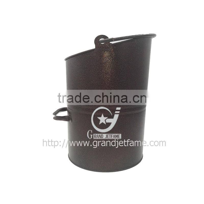 fireplace accessory metal copper coal hod