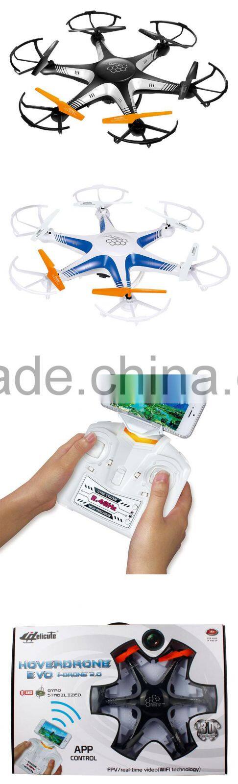2.4G 6 axis WIFI real-time video drone with hd camera