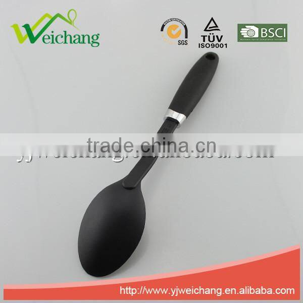 WCKT235A Premium Nylon utensils spoon Cooking Utensil Gadgets Set with rubber handle (Multi-color)