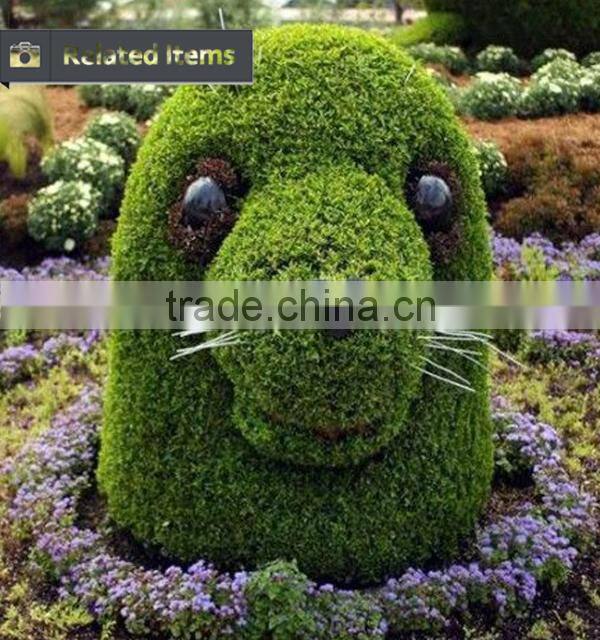 Fake milan grass animal shape made in dongguan for park and graden decoration