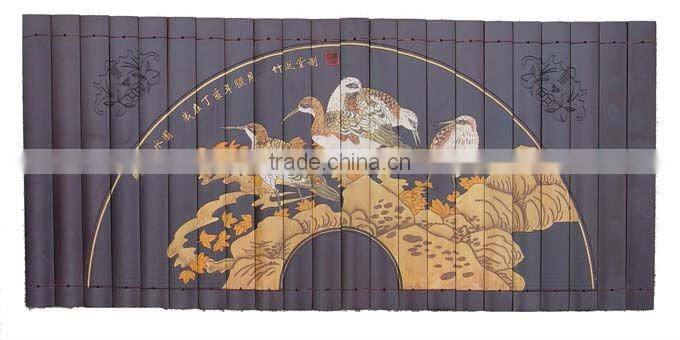 bamboo carving (five heroes)