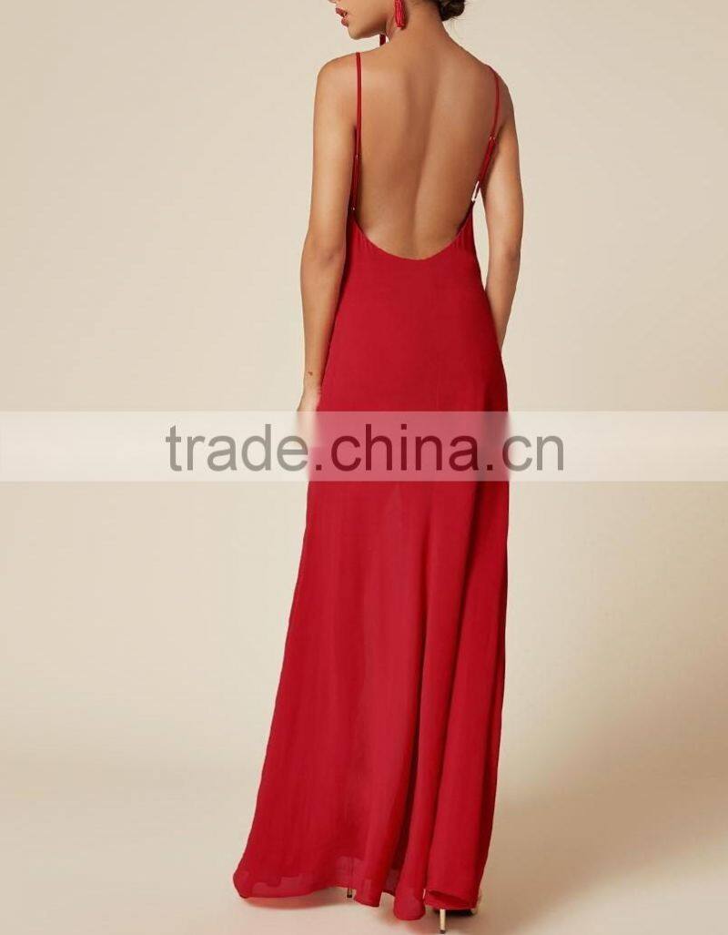 Latest Designs Open Back Floor Length Sexy Nighty Maxi Dress Evening Night Cocktail Dresses Photos 2016 HSD5421