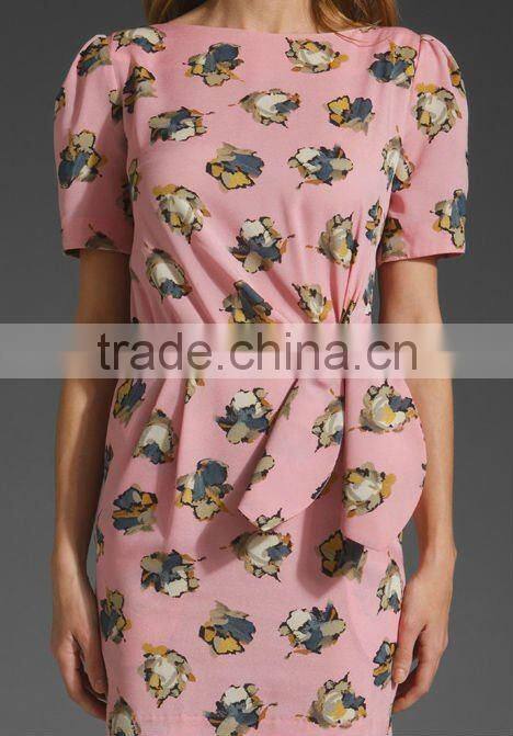 oem!clothing!print dress!12DR095 New Design Fashion Girl Dress 2012,Nice,High quality