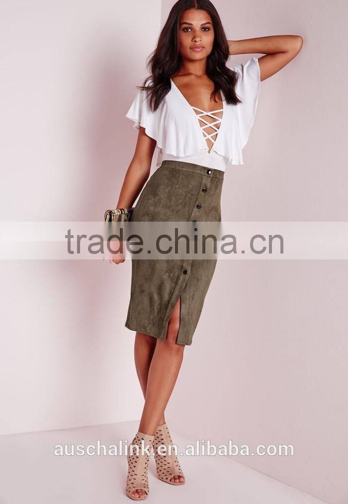 2016 best selling lady midi skirt wholesale china