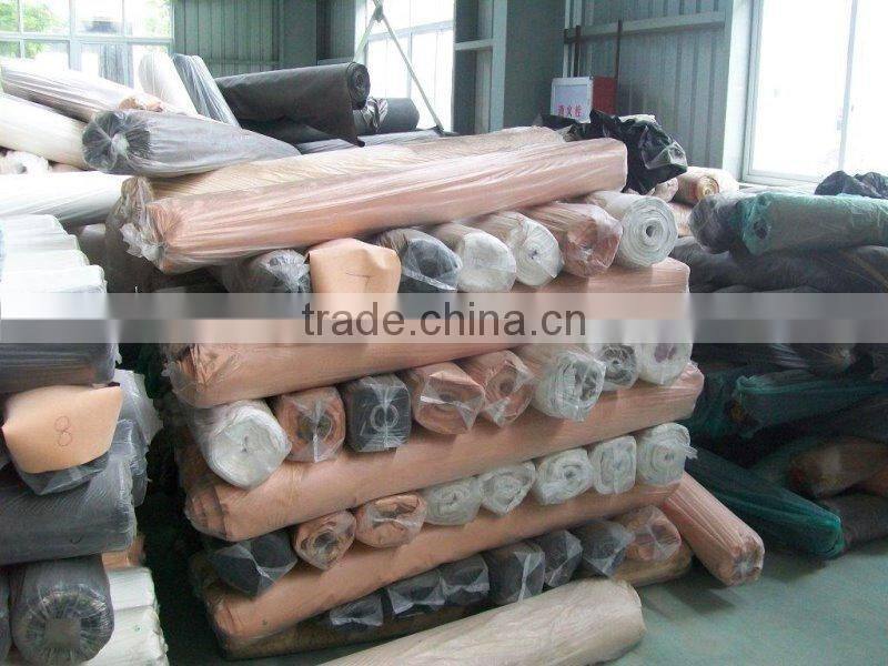 pu aritificial leather in stocklot for shoe lining, synthetic leather with nonwoven backing for shoes