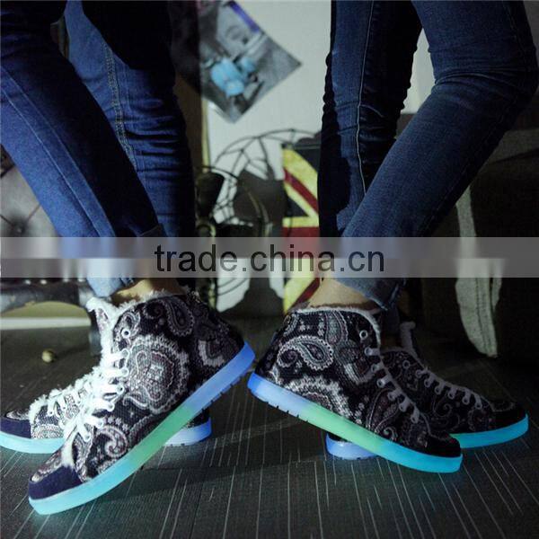 HFR-JS16 2015 super fashion self luminous men sport shoes
