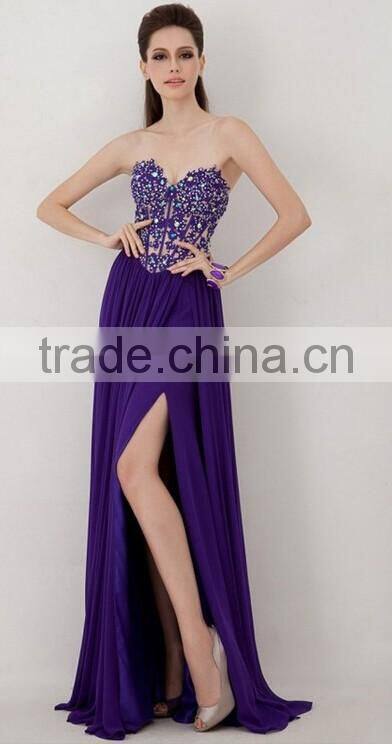 purple open leg beaded ladies evening dress best western dresses