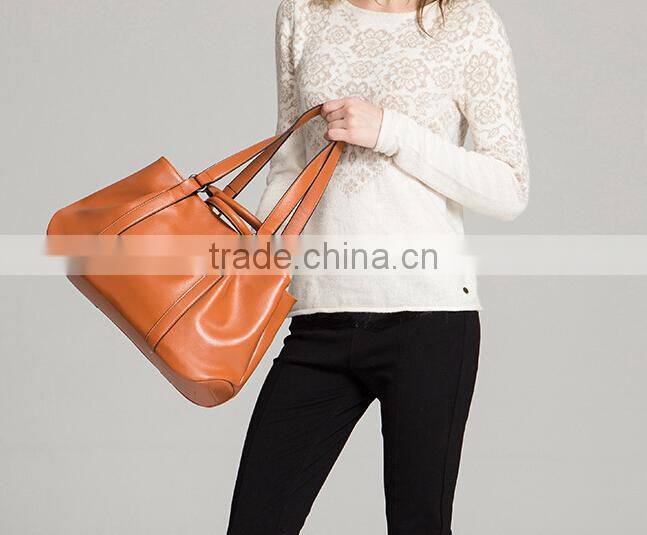 2015 branded european and US office ladies leather handbags