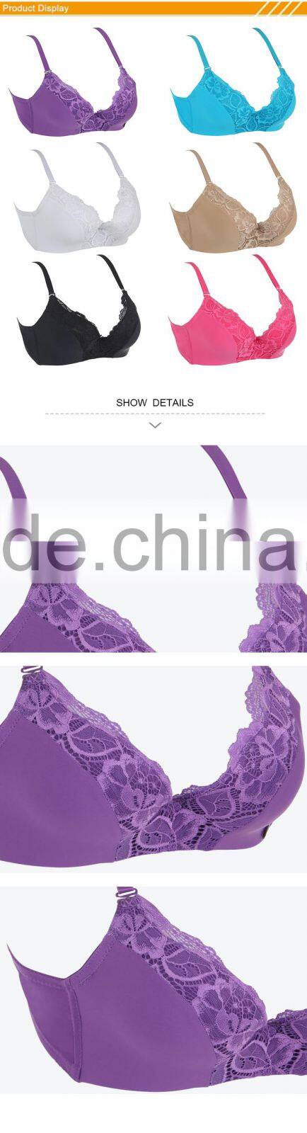 HSZ-58043 Hot Selling One Piece Stylish Sexy Bra Wholesale Mature Women Plus Size Bras Girls Sexy Undergarments