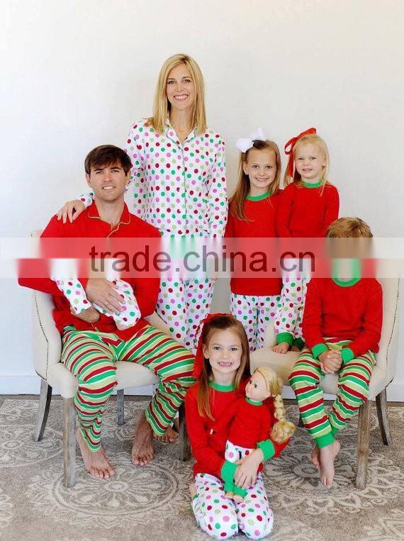 Personalized Family Sleepwear Green Clothing Kids Christmas Pajamas