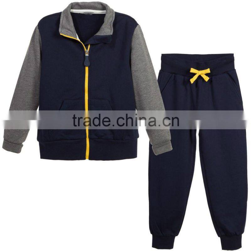 mens fleece tracksuits oem polyester mens tracksuits