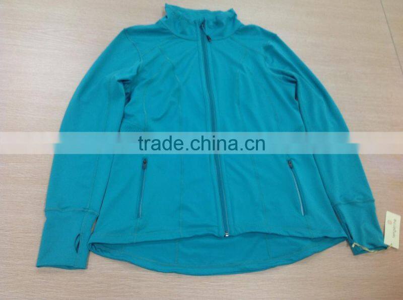 OEM style High quality WOMEN WARM ZIPPER POCKET SWEATSHIRT