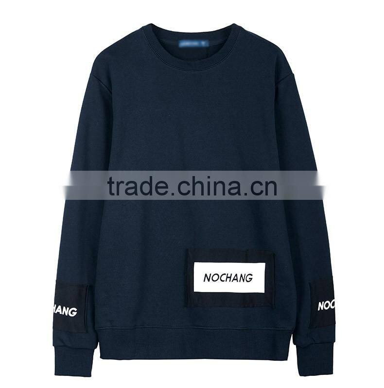 Wholesale Men's Fashion Hip Hop Clothing Custom Crew Neck Sweatshirt