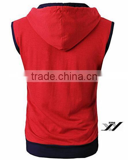 Men simple custom Hoodies sleeveness