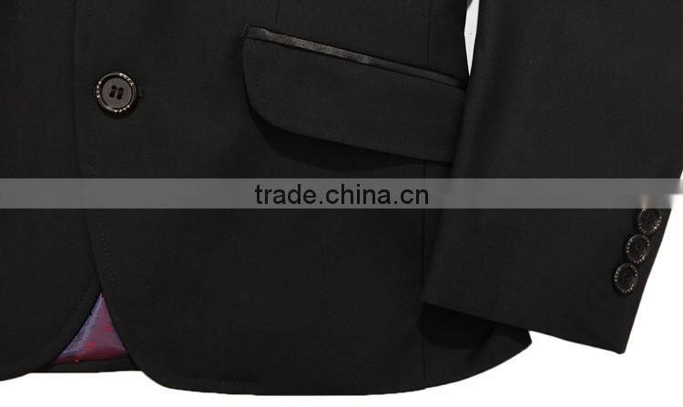 ELPA 2016 fashion NXB0040 Notch Lapel black boys formal suits kids school suits