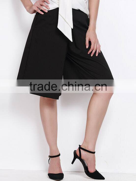 EY0570P New Fashion young women's high waist solid color shorts