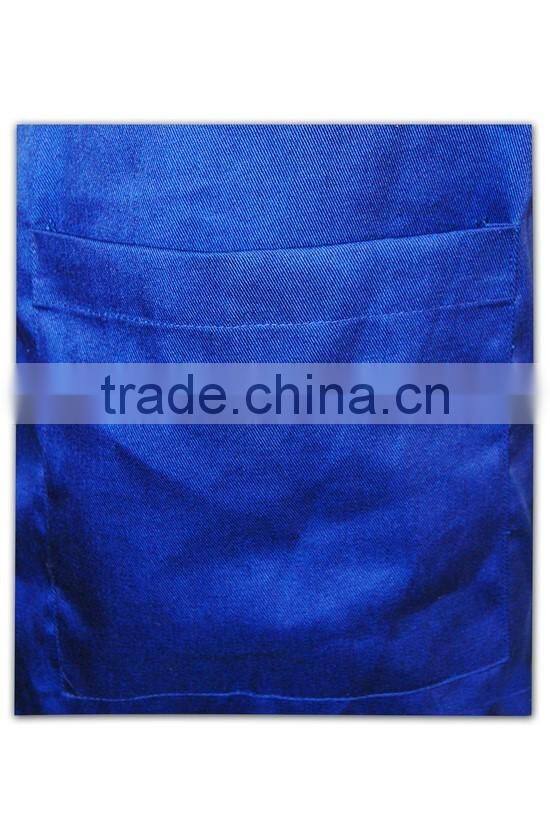 100% cotton canvas Apron Bule printing design kitchen cooking bib apron