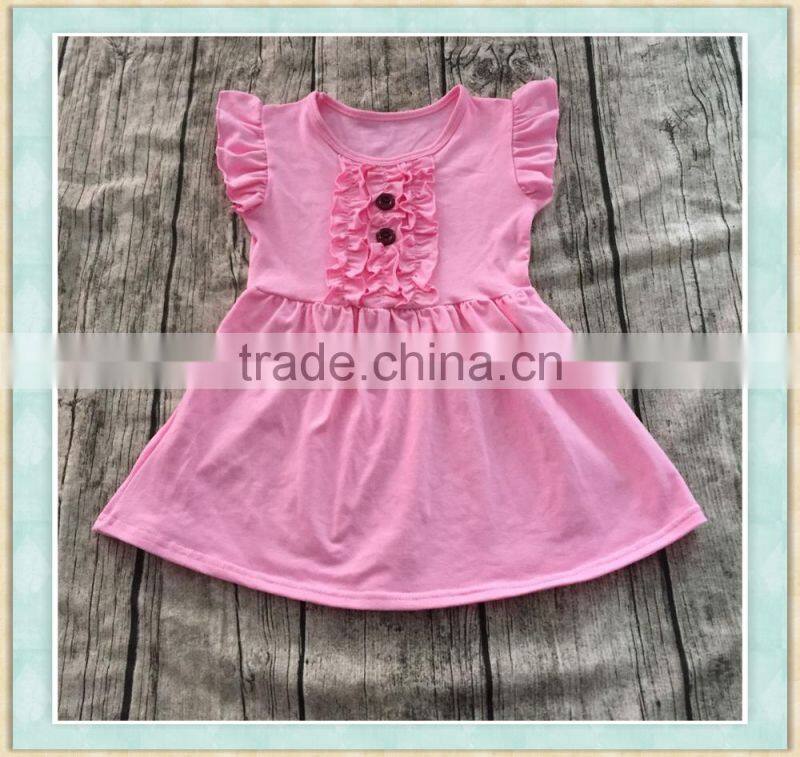 2017wholesale boutique baby clothes girls summer purple dress