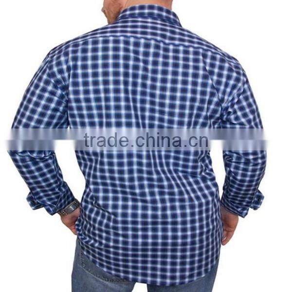 2016 new wholesale Long Sleeve Plaid Formal Casual custom mens casual dress shirts
