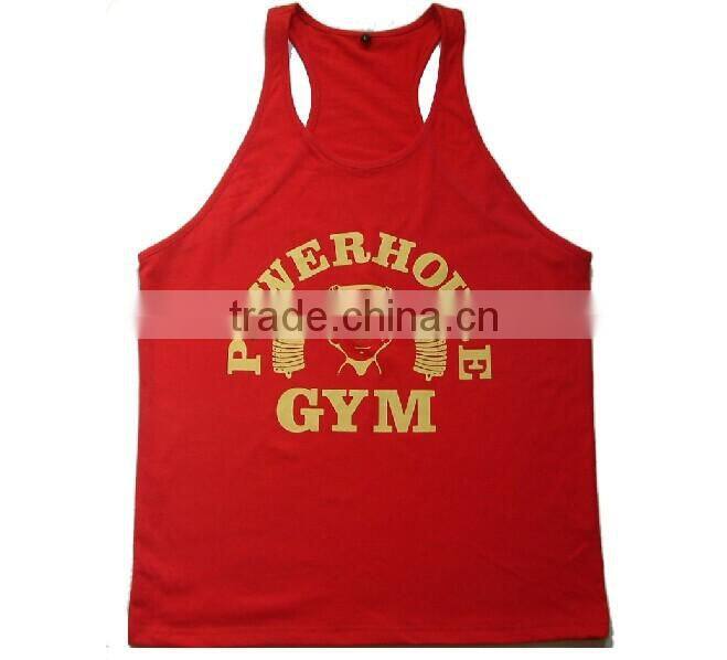 Plus size bulk customer Y back gym stringer vest