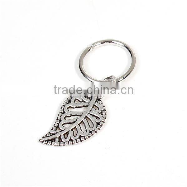 Zinc Based Alloy Hair Accessories Findings Leaf Antique Silver Decorative Headwear