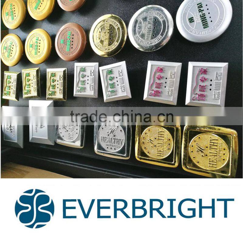 Bedroom furniture fittings , customized metal plastic Golden black hole air vent for mattress